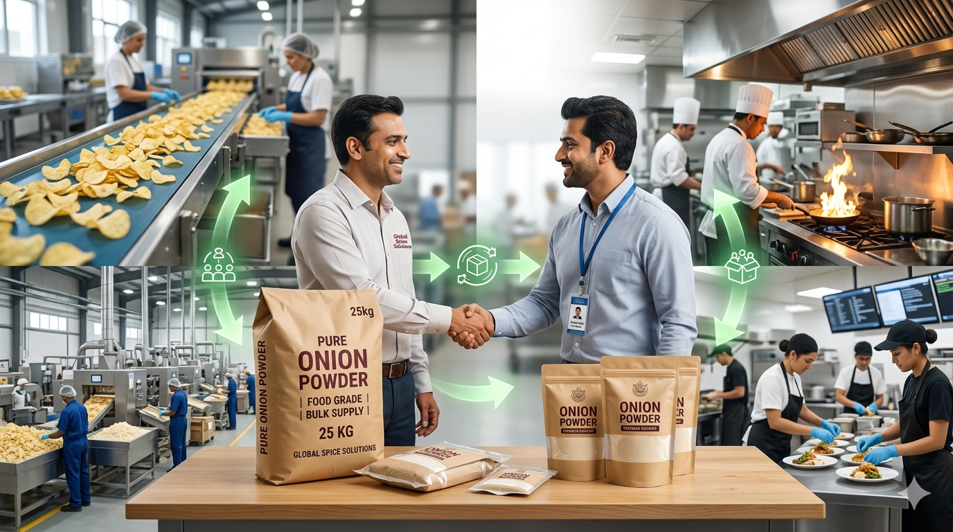 Onion powder selling