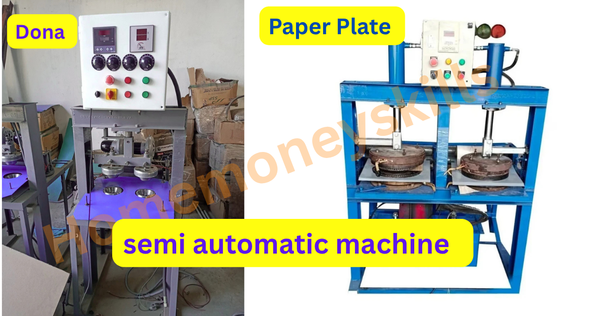 paper plate semi automatic machine